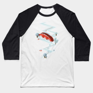 Isometric Winter Bridge Baseball T-Shirt